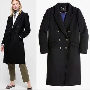 NWOT J Crew Double-Breasted Wool-Cashmere Topcoat